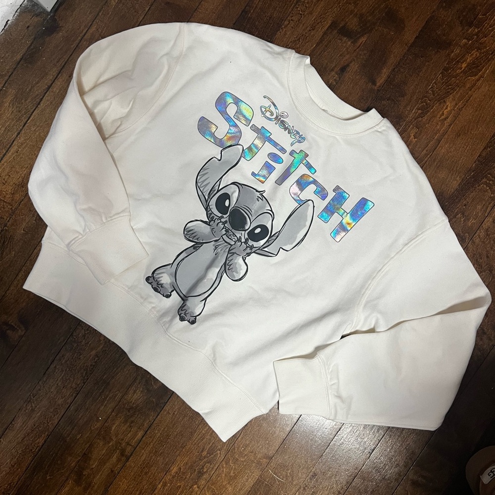 Disney Stitch Kids Sweatshirt - White